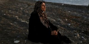 Τυφλή πρόσφυγας στην παραλία της Κω 