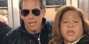 Ο Μπεν Στίλερ στο μετρό της Νέας Υόρκης