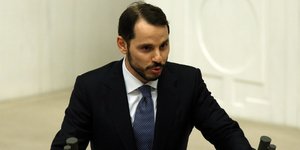 O Τούρκος υπουργός Οικονομικών Μπεράτ Αλμπαϊράκ/ Φωτογραφία AP images