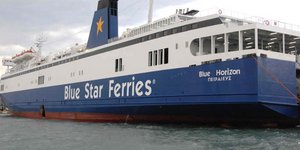 Εκκενώθηκε το Blue Star Horizon (Φωτογραφία: Eurokinissi)