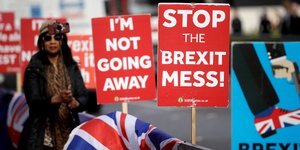 Διαδήλωση κατά του Brexit στο Λονδίνο / Φωτογραφία: AP Images