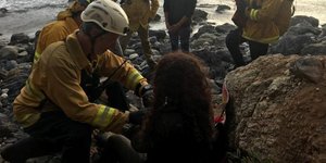Εικόνα από τη διάσωση της 23χρονης