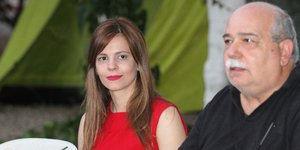 Εφη Αχτσιόγλου και Νίκος Βούτσης στο camping Ν. ΣΥΡΙΖΑ -Φωτογραφίες: EUROKINISSI/ΓΙΑΝΝΗΣ ΣΠΥΡΟΥΝΗΣ/ilialive.gr