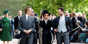 Η Κάρα Ντελεβίν στον βασιλικό γάμο/ Φωτογραφία Gareth Fuller/Ap