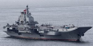 Το κινεζικό αεροπλανοφόρο Liaoning (ΦΩΤΟΓΡΑΦΙΑ: ΑΡ)