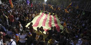 Νέα διαδήλωση στη Βαρκελώνη σήμερα (Φωτογραφία αρχείου: AP/ Emilio Morenatti)