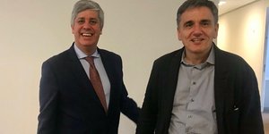 Μάριο Σεντένο & Ευκλείδης Τσακαλώτος (Φωτογραφία: Twitter)