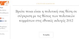 Choose4Greece: Ενας ηλεκτρονικός σύμβουλος ψήφου - Κάντε το τεστ εδώ
