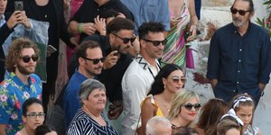 O Γιώργος Πυρπσασόπουλος δίπλα στον Γιώργο Χρανιώτη την ημέρα του γάμου του