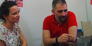 Η Βασιλική Ζαλαβρά και ο Παντελής Κανελλόπουλος
