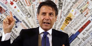 Ο Τζουζέπε Κόντε/ Φωτογραφία: AP- Gregorio Borgia