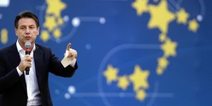 Ο Τζουζέπε Κόντε/ Φωτογραφία: AP- Gregorio Borgia