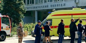 επίθεση σε κολέγιο του Κερτς/Φωτογραφία: AP