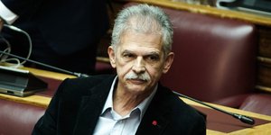 Ο διαγραφείς από το Ποτάμι βουλευτής Σπύρος Δανέλλης -Φωτογραφία: Menelaos Myrillas / SOOC