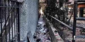Τα στενά δρομάκια στο Μάτι /Φωτογραφία: Γιάννης Κέμος