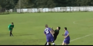 Ποδοσφαιριστής αγρίμι έσπασε τη μύτη διαιτητή γιατί του έδωσε κόκκινη κάρτα [βίν