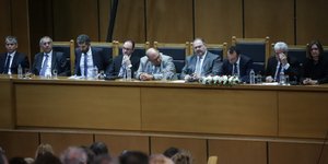 Στιγμιότυπο από τη γενική συνέλευση της ΕΔΕ/ Φωτογραφία: EUROKINISSI- ΓΙΑΝΝΗΣ ΠΑΝΑΓΟΠΟΥΛΟΣ