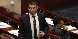 Ο Νικολά Ντιμιτρόφ (Φωτογραφία: AP/ Boris Grdanoski)