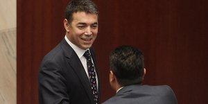 Ο Νικολά Ντιμιτρόφ (Φωτογραφία: AP/ Boris Grdanoski)