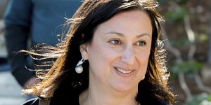 Η δημοσιογράφος Δάφνη Καρουάνα Γκαλίθια / Φωτογραφία: AP Photo/Jon Borg