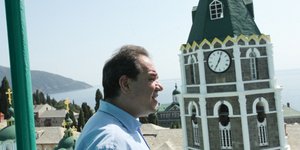 Ο διοικητής του Αγίου Ορους Κωστής Δήμτσας / Φωτογραφία: Eurokinissi/Χρήστος Μπόνης 