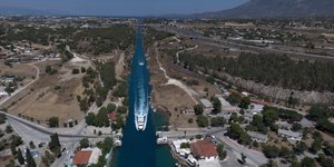 Η διώρυγα της Κορίνθου από ψηλά / Φωτογραφία: EUROKINISSI