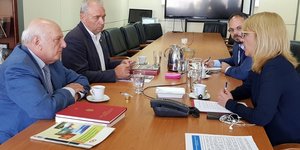 Συνάντηση της κ. Δούρου με τους κ.κ. Ζερεφό και Λέκκα (Φωτογραφία: ΑΠΕ- ΜΠΕ/ ΠΕΡΙΦΕΡΕΙΑ ΑΤΤΙΚΗΣ)
