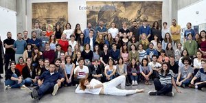 Η φωτογραφία των φοιτητών της Σχολής Καλών Τεχνών. Φωτογραφία: Twitter