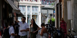 Στο κέντρο της Αθήνας/Φωτογραφία: Eurokinissi