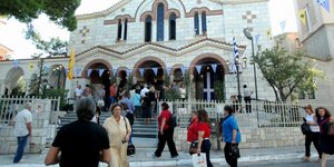 Χαρακτηριστική εικόνα από εκκλησία στην Ελλάδα / Φωτογραφία: EUROKINISSI