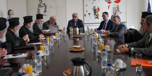 Από τη συνάντηση στο υπουργείο Παιδείας / Φωτογραφία: Intimenews/ΒΑΡΑΚΛΑΣ ΜΙΧΑΛΗΣ