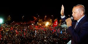 Σαρωτική νίκη του Ερντογάν στις εκλογές/Φωτογραφία: AP