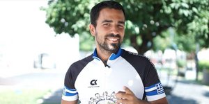 O Eλπις Χρυσοβέργης. Φωτογραφία: Wheeling2help
