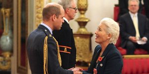 Η Εμμα Τόμσον με τον Πρίγκιπα Γουίλιαμ/ Φωτογραφία: AP