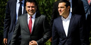 Ο Αλέξης Τσίπρας με τον Ζόραν Ζάεφ (Φωτογραφία: MOTIONTEAM/ΒΑΣΙΛΗΣ ΒΕΡΒΕΡΙΔΗΣ)