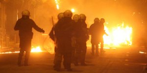 Ενταση στη ΔΕΘ: Πετροπόλεμος