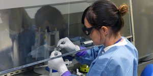 επιστήμονες στο εργαστήριο/Φωτογραφία: AP