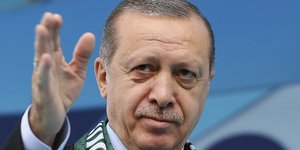 Ο Ρετζέπ Ταγίπ Ερντογάν / Φωτογραφία: (Kayhan Ozer/Pool Photo via AP)