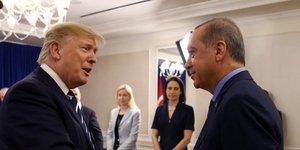 Τραμπ και Ερντογάν συναντήθηκαν στη Νέα Υόρκη / Φωτογραφία: (Pool Photo via AP)