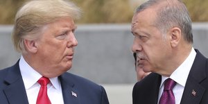 Ο Ντόναλντ Τραμπ με τον Ταγίπ Ερντογάν (Φωτογραφία: AP)