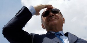 Νέα επίθεση Ερντογάν κατά οίκων αξιολόγησης για την αναβάθμιση της Ελλάδας-Φωτογραφία: Presidential Press Service/Pool via AP