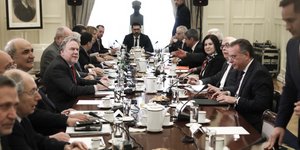 Η συνεδρίαση του Εθνικού Συμβουλίου Εξωτερικής Πολιτικής -Φωτογραφία: Intimenews/ΛΙΑΚΟΣ ΓΙΑΝΝΗΣ