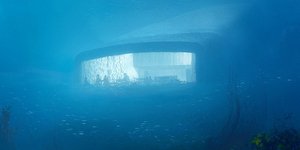 Άποψη του εστιατορίου από τον βυθό της θάλασσας / Φωτογραφία: snohetta.com