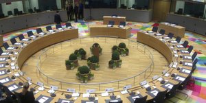 Στο παλιό κτίριο θα συνεδριάσει το Ευρωπαϊκό Συμβούλιο (Φωτογραφία: AP/ Virginia Mayo)
