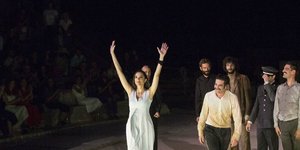 Η Κατερίνα Ευαγγελάτου στην Επίδαυρο/ NDP Photo Agency 