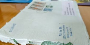 Φάκελος που εστάλη στο Πανεπιστήμιο Αιγαίου / Φωτο: intimenews.gr