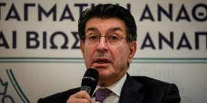 Ο Θεόδωρος Φέσσας στην εκδήλωση για τη Συνταγματική αναθεώρηση/ΖΦωτογραφία: Eurokinissi