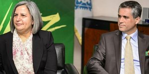 Η Gultan Kisanak και ο Firat Anli. Φωτογραφία: AFP /alaraby.co.uk