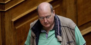 Ο βουλευτής του ΣΥΡΙΖΑ Νίκος Φίλης στο Κοινοβούλιο-Φωτογραφία: Eurokinissi/Γιάννης Παναγόπουλος