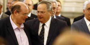 Φίλης και Κοτζιάς διαφοροποιήθηκαν /Φωτογραφία: Εurokinissi